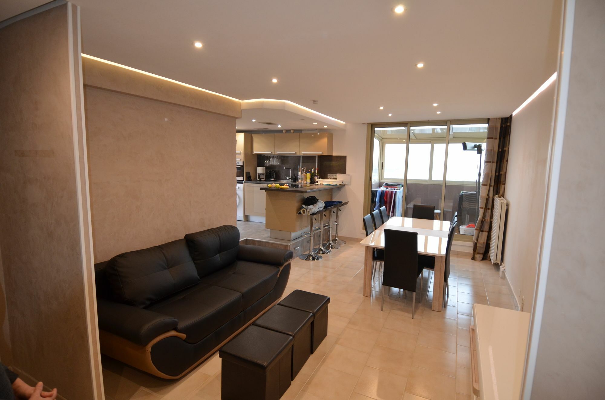 Appartement Rooftop 8 personnes grande terrasse avec parking Quartier Aéroport Nizza Esterno foto